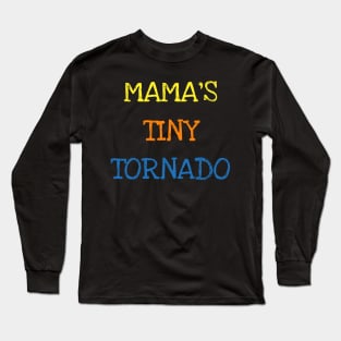 Mama's Tiny Tornado Toddler Shirt Kids Funny Storm Chaser T-Shirt Long Sleeve T-Shirt